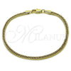 Oro Laminado Basic Bracelet, Gold Filled Style Polished, Golden Finish, 03.213.0297.07