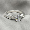 Sterling Silver Wedding Ring, with White Cubic Zirconia, Polished, Silver Finish, 01.398.0020.08