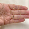 Oro Laminado Basic Necklace, Gold Filled Style Rolo Design, Polished, Rose Gold Finish, 5.223.023.1.18