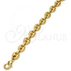 Oro Laminado Basic Necklace, Gold Filled Style Puff Mariner Design, Polished, Golden Finish, 04.63.1311.30