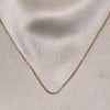 Oro Laminado Basic Necklace, Gold Filled Style Box Design, Polished, Golden Finish, 04.213.0331.18
