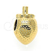 Oro Laminado Love Link Pendant, Gold Filled Style Dog Design, Golden Finish, 05.179.0031