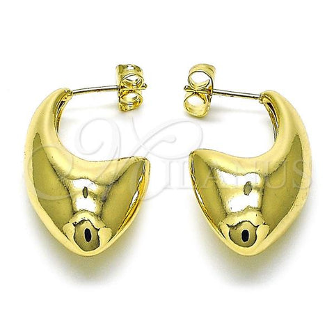 Oro Laminado Small Hoop, Gold Filled Style Polished, Golden Finish, 02.163.0305.18