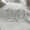 Sterling Silver Medium Hoop, Diamond Cutting Finish, Silver Finish, 02.389.0161.30