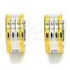 Stainless Steel Huggie Hoop, Polished, Two Tone, 02.230.0034.1.20