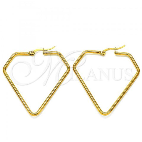 Stainless Steel Medium Hoop, Polished, Golden Finish, 02.356.0003.1.40