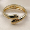 Oro Laminado Individual Bangle, Gold Filled Style Teardrop Design, Polished, Golden Finish, 07.215.0015.06