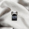 Stainless Steel Mens Ring, Double Design, Matte Finish, Steel Finish, 01.63.0693.10