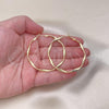 Oro Laminado Large Hoop, Gold Filled Style Polished, Golden Finish, 02.93.0002.50