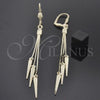 Oro Laminado Long Earring, Gold Filled Style Golden Finish, 5.094.009