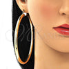 Oro Laminado Extra Large Hoop, Gold Filled Style Polished, Golden Finish, 02.170.0314.90