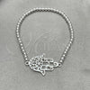 Sterling Silver Adjustable Bolo Bracelet, Hand of God and Ball Design, Polished, Silver Finish, 03.392.0015.07