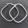 Sterling Silver Medium Hoop, Diamond Cutting Finish, Silver Finish, 02.389.0137.25