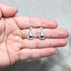 Sterling Silver Stud Earring, Teardrop Design, Polished, Silver Finish, 02.401.0099
