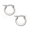 Stainless Steel Children Hoop, Steel Finish, 033688.1.15