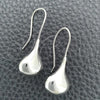 Sterling Silver Dangle Earring, Teardrop Design, Polished, Silver Finish, 02.397.0007