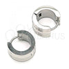 Stainless Steel Huggie Hoop, Polished, Steel Finish, 02.384.0019.12