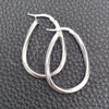 Sterling Silver Medium Hoop, Polished, Silver Finish, 02.389.0097.30