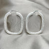 Sterling Silver Medium Hoop, Diamond Cutting Finish, Silver Finish, 02.389.0160.30