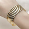 Oro Laminado Semanario Bangle, Gold Filled Style Polished, Golden Finish, 07.298.0001.05.5