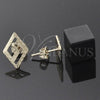 Oro Laminado Stud Earring, Gold Filled Style Diamond Cutting Finish, Golden Finish, 5.127.032 *PROMO*