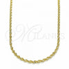 Oro Laminado Basic Necklace, Gold Filled Style Golden Finish, 04.09.0176.20