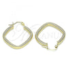 Oro Laminado Small Hoop, Gold Filled Style Diamond Cutting Finish, Golden Finish, 02.213.0253.25