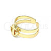 Oro Laminado Toe Ring, Gold Filled Style Anchor Design, Polished, Golden Finish, 01.233.0022 (One size fits all)