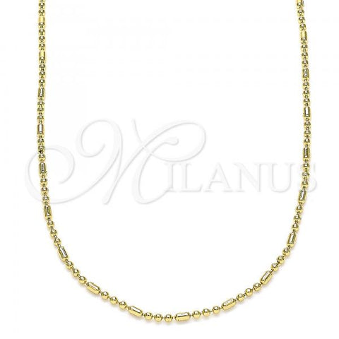 Oro Laminado Basic Necklace, Gold Filled Style Polished, Golden Finish, 04.213.0222.18