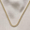Oro Laminado Basic Necklace, Gold Filled Style Polished, Golden Finish, 04.213.0329.22