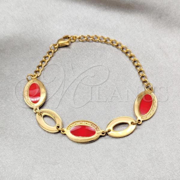 Stainless Steel Fancy Bracelet, Polished, Golden Finish, 03.63.22115.07