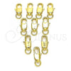 Oro Laminado Lobster Clasp, Gold Filled Style Polished, Golden Finish, 5.234.002.10