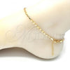 Oro Laminado Basic Anklet, Gold Filled Style Polished, Golden Finish, 04.213.0152.10