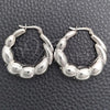 Sterling Silver Medium Hoop, Polished, Silver Finish, 02.393.0015.30