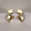 Oro Laminado Stud Earring, Gold Filled Style Polished, Golden Finish, 02.213.0659
