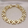Oro Laminado Fancy Bracelet, Gold Filled Style Polished, Golden Finish, 03.331.0237.09
