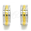 Stainless Steel Huggie Hoop, Polished, Two Tone, 02.230.0061.20