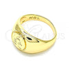 Oro Laminado Baby Ring, Gold Filled Style Polished, Golden Finish, 01.185.0016.03 (Size 3)