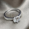 Sterling Silver Wedding Ring, with White Cubic Zirconia, Polished, Silver Finish, 01.398.0001.06