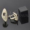 Oro Laminado Leverback Earring, Gold Filled Style with Black Cubic Zirconia, Diamond Cutting Finish, Golden Finish, 5.127.039.1