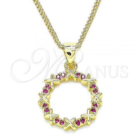 Oro Laminado Pendant Necklace, Gold Filled Style Polished, Golden Finish, 04.156.0335.1.20