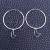 Sterling Silver Small Hoop, Moon Design, Polished, Silver Finish, 02.402.0026.25