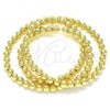 Oro Laminado Bead, Gold Filled Style Ball Design, Polished, Golden Finish, 5.234.028.04.100