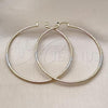 Oro Laminado Large Hoop, Gold Filled Style Matte Finish, Tricolor, 02.170.0528.60