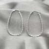 Sterling Silver Medium Hoop, Diamond Cutting Finish, Silver Finish, 02.389.0095.40