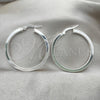 Sterling Silver Medium Hoop, Polished, Silver Finish, 02.389.0181.30