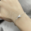 Sterling Silver Charm Bracelet, Turtle Design, Polished, Silver Finish, 03.409.0016.07