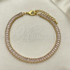 Oro Laminado Tennis Bracelet, Gold Filled Style with White Cubic Zirconia, Polished, Golden Finish, 03.130.0008.07