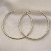 Oro Laminado Large Hoop, Gold Filled Style Diamond Cutting Finish, Golden Finish, 02.213.0832.60