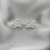 Sterling Silver Stud Earring, Butterfly Design, Polished, Silver Finish, 02.407.0007